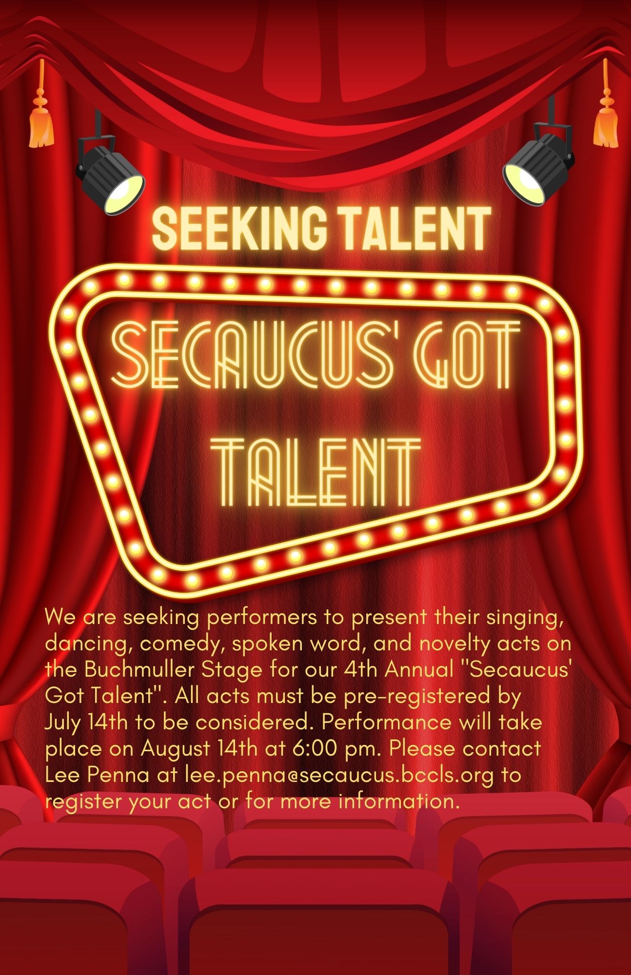 Secaucus Got Talent Flyer